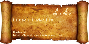 Lutsch Ludmilla névjegykártya
